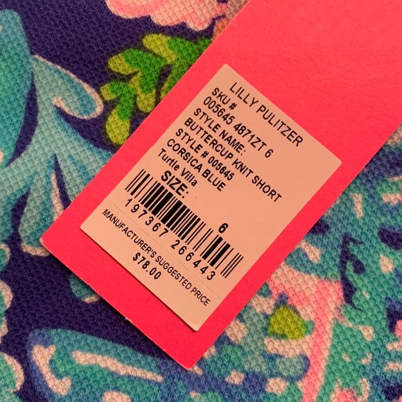 Lilly Pulitzer Buttercup Knit Shorts size 6 NWT - Picture 10 of 10